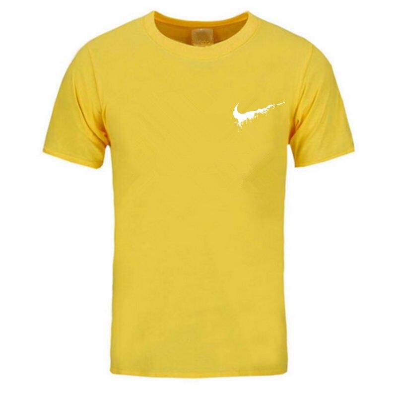 Newest 2019 Summer Men T-shirt Fashion Brand Logo Print Cotton T shirt Men Trend Casual Short sleeve Tshirt Tops tee - Huzhop04