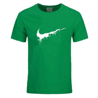 Newest 2019 Summer Men T-shirt Fashion Brand Logo Print Cotton T shirt Men Trend Casual Short sleeve Tshirt Tops tee - Huzhop04
