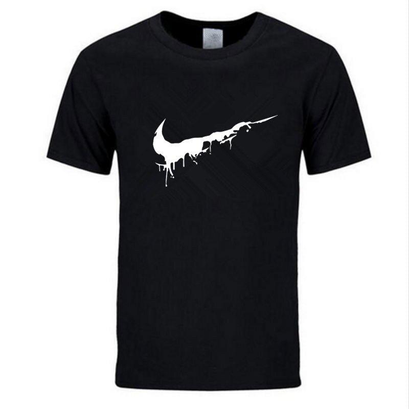 Newest 2019 Summer Men T-shirt Fashion Brand Logo Print Cotton T shirt Men Trend Casual Short sleeve Tshirt Tops tee - Huzhop04