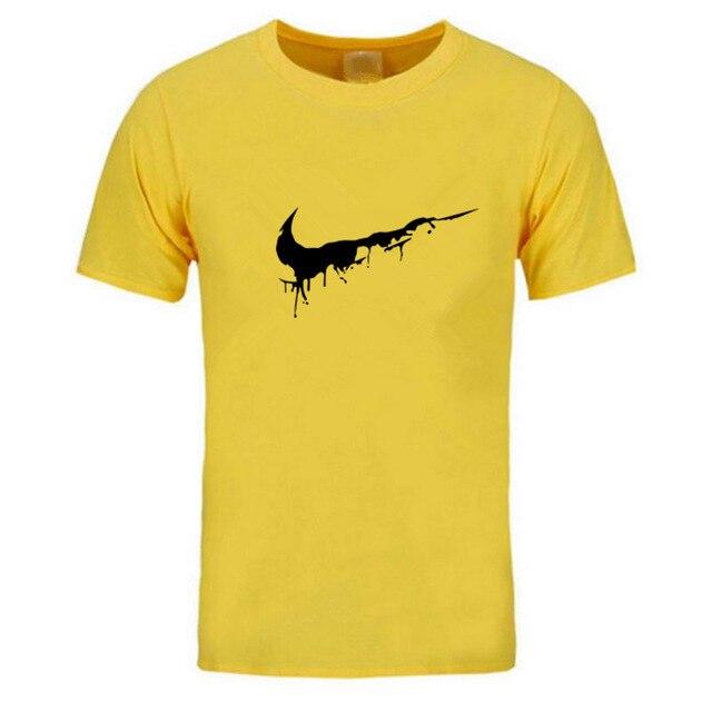 Newest 2019 Summer Men T-shirt Fashion Brand Logo Print Cotton T shirt Men Trend Casual Short sleeve Tshirt Tops tee - Huzhop04