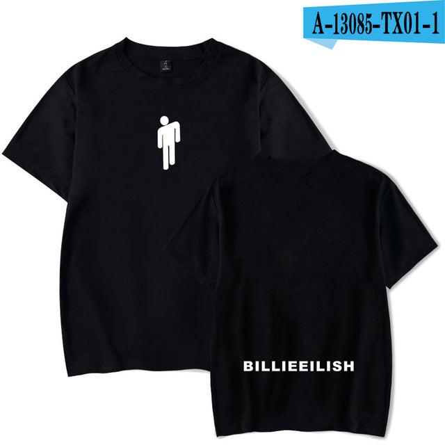 Streetwear Hip Hop Billie Eilish T Shirt Harajuku Casual O - Neck Short Sleeves Men Women T-shirt Hipster Cool Graphic Tee Shirt - Huzhop04