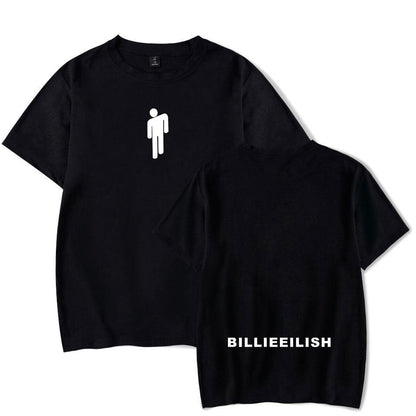 Streetwear Hip Hop Billie Eilish T Shirt Harajuku Casual O - Neck Short Sleeves Men Women T-shirt Hipster Cool Graphic Tee Shirt - Huzhop04
