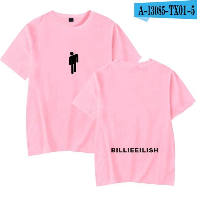 Streetwear Hip Hop Billie Eilish T Shirt Harajuku Casual O - Neck Short Sleeves Men Women T-shirt Hipster Cool Graphic Tee Shirt - Huzhop04