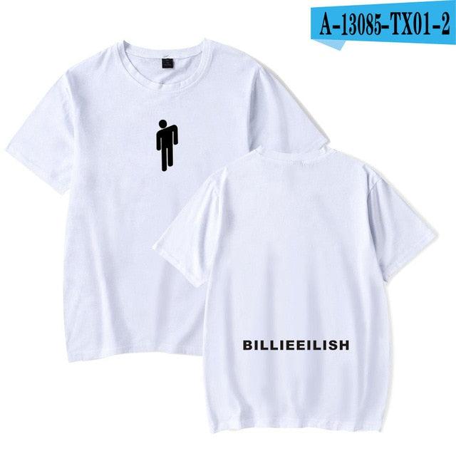 Streetwear Hip Hop Billie Eilish T Shirt Harajuku Casual O - Neck Short Sleeves Men Women T-shirt Hipster Cool Graphic Tee Shirt - Huzhop04