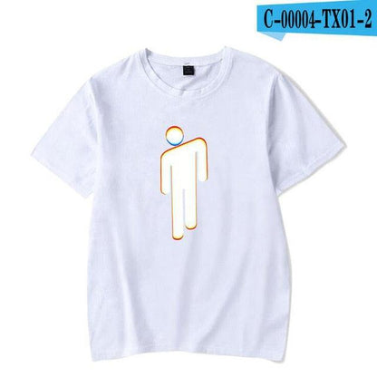 Streetwear Hip Hop Billie Eilish T Shirt Harajuku Casual O - Neck Short Sleeves Men Women T-shirt Hipster Cool Graphic Tee Shirt - Huzhop04