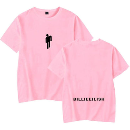 Streetwear Hip Hop Billie Eilish T Shirt Harajuku Casual O - Neck Short Sleeves Men Women T-shirt Hipster Cool Graphic Tee Shirt - Huzhop04