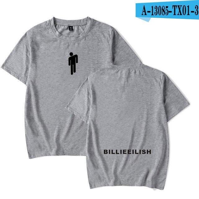 Streetwear Hip Hop Billie Eilish T Shirt Harajuku Casual O - Neck Short Sleeves Men Women T-shirt Hipster Cool Graphic Tee Shirt - Huzhop04