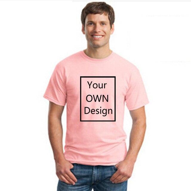 Your OWN Design Brand Logo/Picture Custom Men and women DIY Cotton T shirt Short sleeve Casual T-shirt tops clothes Tee - Huzhop04