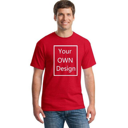 Your OWN Design Brand Logo/Picture Custom Men and women DIY Cotton T shirt Short sleeve Casual T-shirt tops clothes Tee - Huzhop04