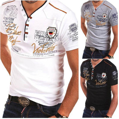 Zogaa Men Fashions T Shirt short sleeve solid color Personality Cultivating casual T Shirts 2018 new summer cottton Men T shirt - Huzhop04