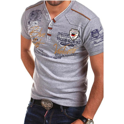 Zogaa Men Fashions T Shirt short sleeve solid color Personality Cultivating casual T Shirts 2018 new summer cottton Men T shirt - Huzhop04