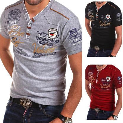 Zogaa Men Fashions T Shirt short sleeve solid color Personality Cultivating casual T Shirts 2018 new summer cottton Men T shirt - Huzhop04